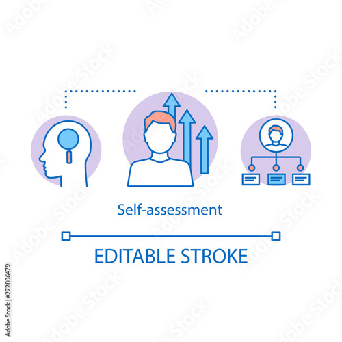 Self-assessment concept icon