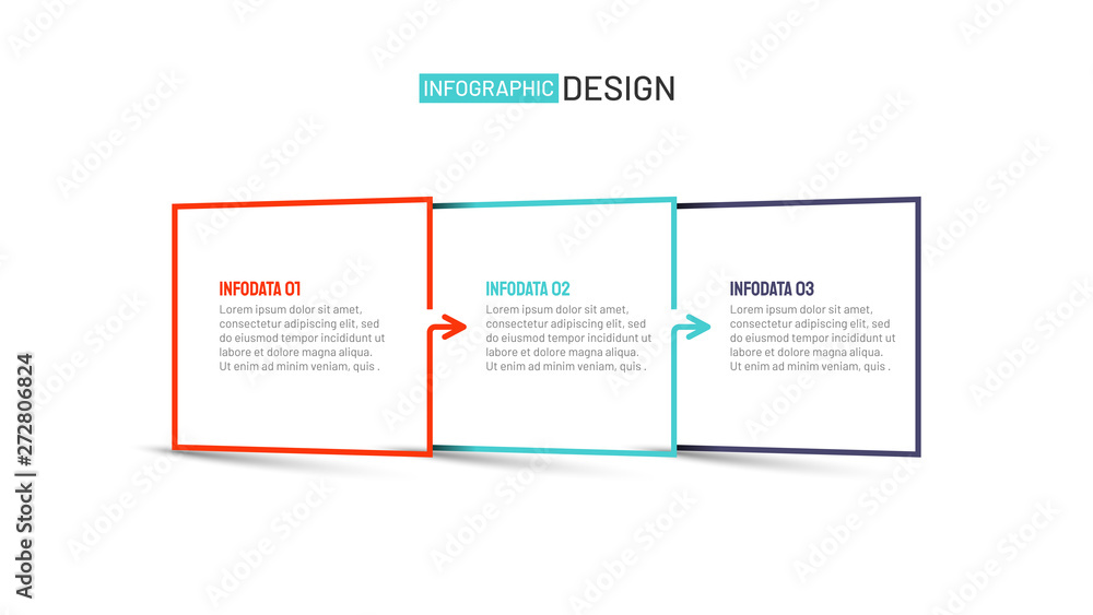 Vector square thin line element for infographic. Business concept with 3 options, steps, arrows or processes. Vector square thin line element for infographic. Business concept with 3 options, steps, arrows or processes.