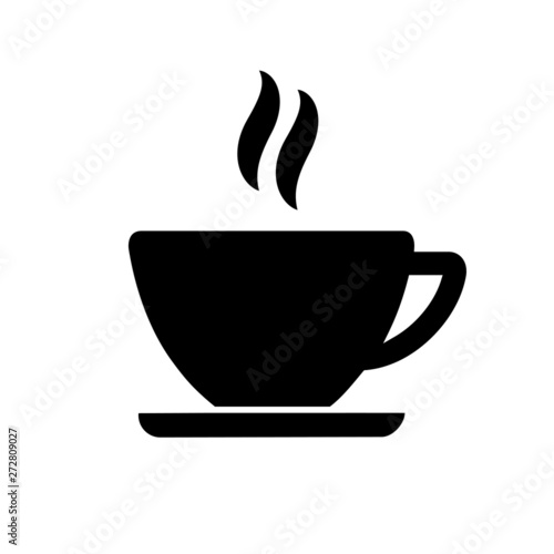 Cup of coffee. Coffee cup icon vector. Coffee icon illustration.