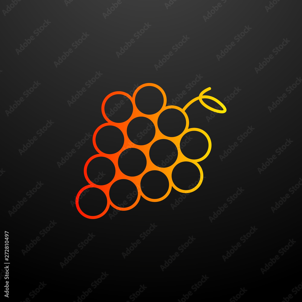 grapes nolan icon. Elements of autumn set. Simple icon for websites, web design, mobile app, info graphics grapes nolan icon. Elements of autumn set. Simple icon for websites, web design, mobile app, info graphics