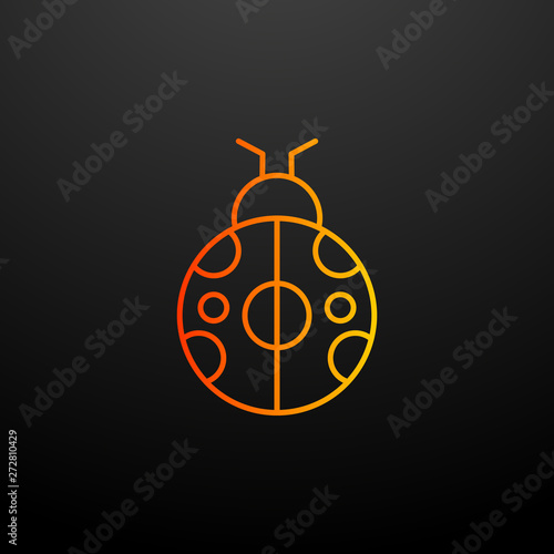 ladybug nolan icon. Elements of autumn set. Simple icon for websites, web design, mobile app, info graphics