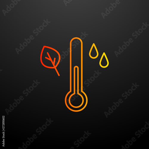 lowering temperature nolan icon. Elements of autumn set. Simple icon for websites, web design, mobile app, info graphics
