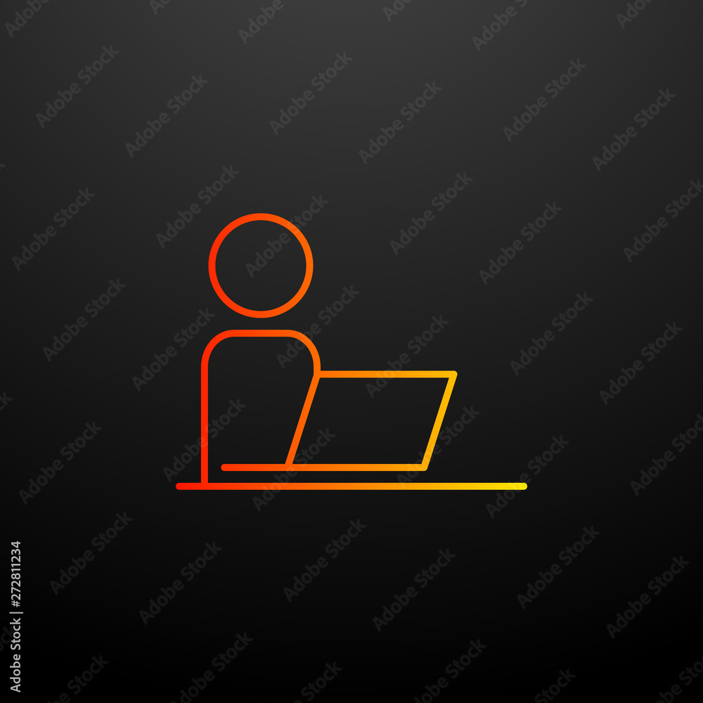 employee in the workplace nolan icon. Elements of business organisation set. Simple icon for websites, web design, mobile app, info graphics employee in the workplace nolan icon. Elements of business organisation set. Simple icon for websites, web design, mobile app, info graphics
