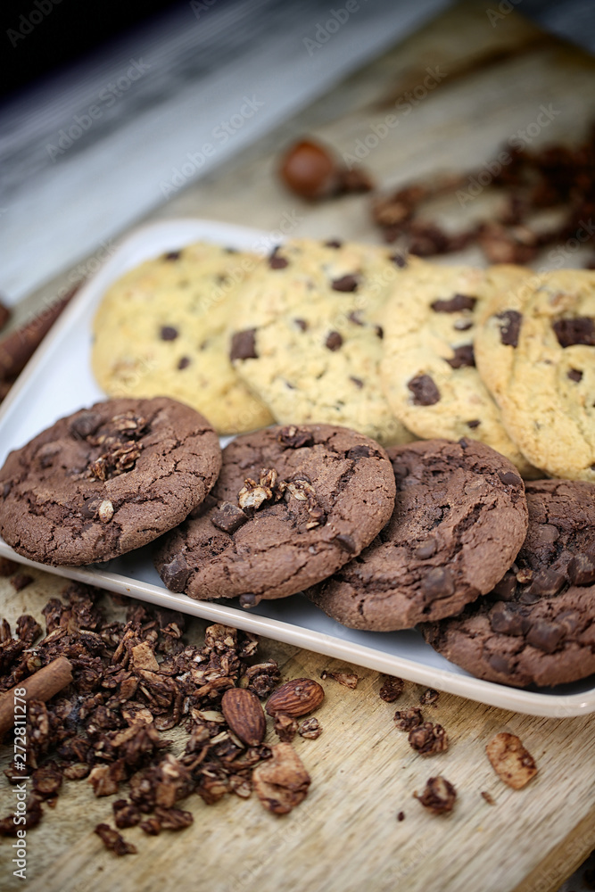 Fototapeta premium cookies au chocolat