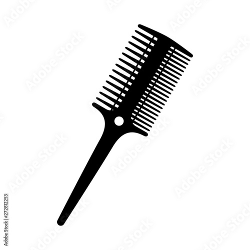 Black and white two side hairbrush