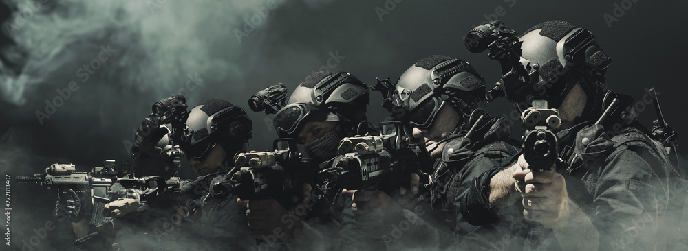 Special Forces Soldier Police Swat Team Member Stock Photo Adobe Stock