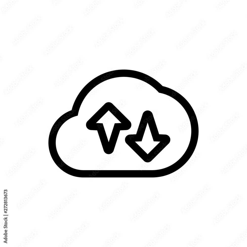 Cloud Internet Transfer data icon Cloud Internet Transfer data icon