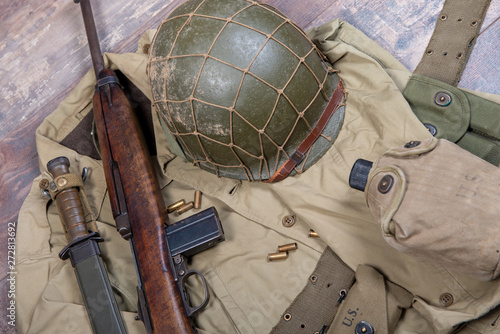 Obraz na plátne world war two military american equipment