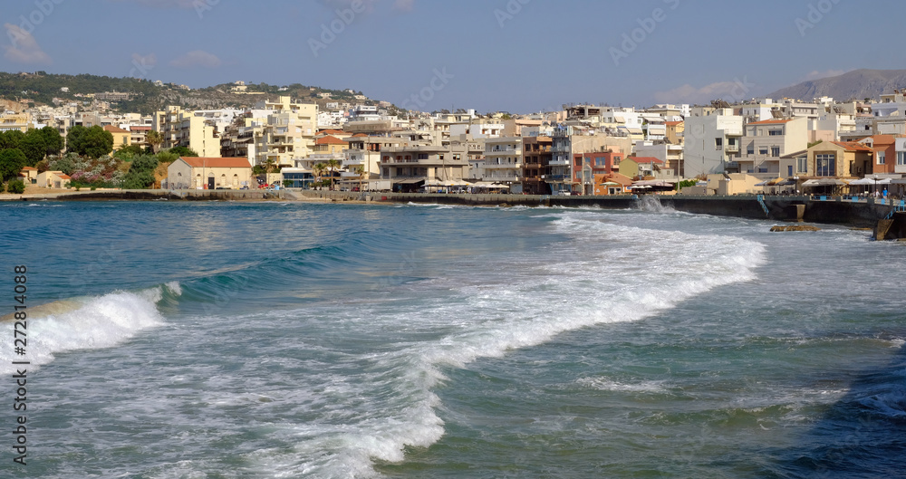 Chania town seafront, Chania, Crete, Greece