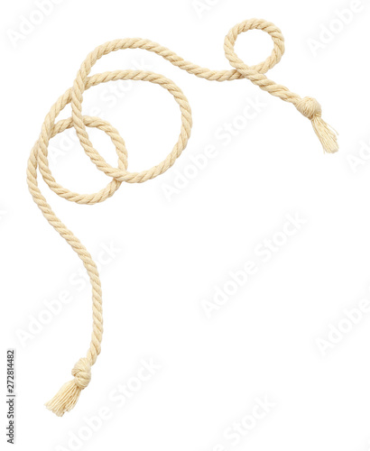 Twisted beige rope