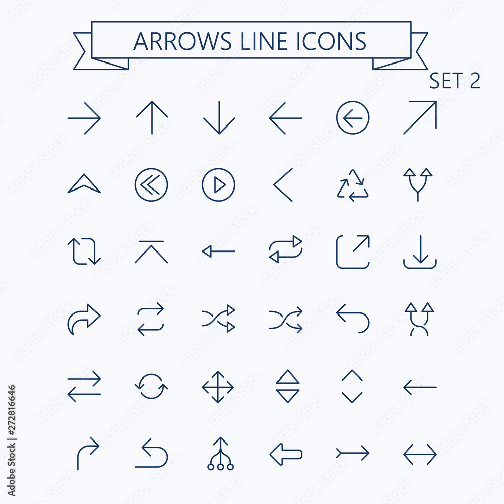 Thin line vector arrows icon set. Editable stroke. 24x24 px. Pixel Perfect. Set 2. Thin line vector arrows icon set. Editable stroke. 24x24 px. Pixel Perfect. Set 2.