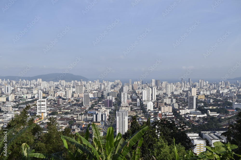 Vista aérea da cidade de Santos