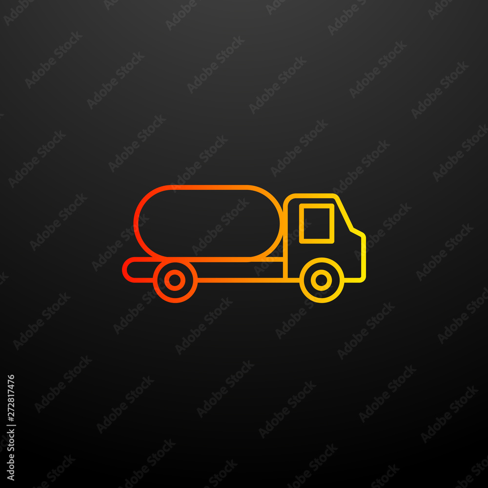 Tank wagon nolan icon. Elements of global logistics set. Simple icon for websites, web design, mobile app, info graphics