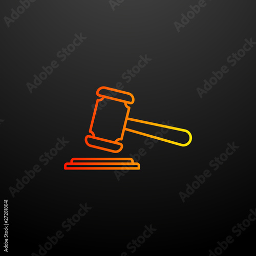 the court's decision nolan icon. Elements of insurance set. Simple icon for websites, web design, mobile app, info graphics