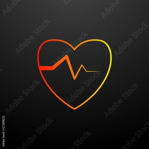palpitation nolan icon. Elements of insurance set. Simple icon for websites, web design, mobile app, info graphics