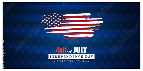 Fourth of July. 4th of July independence day USA, posters, modern design vector illustration