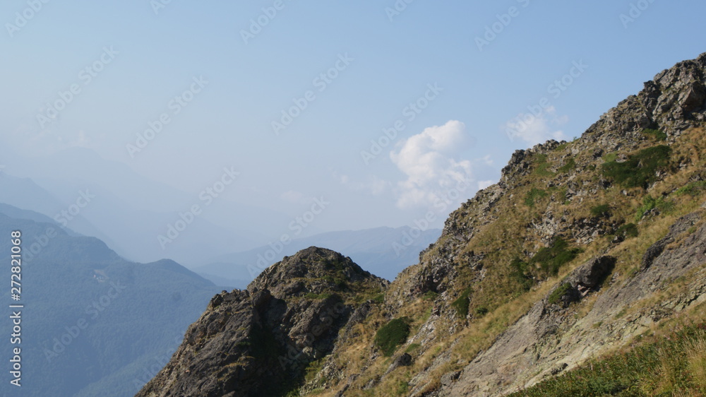 Ski-lifts in Krasnaya Polyana. Sochi. Caucasus mountains.. Ski-lifts in Krasnaya Polyana. Sochi. Caucasus mountains..