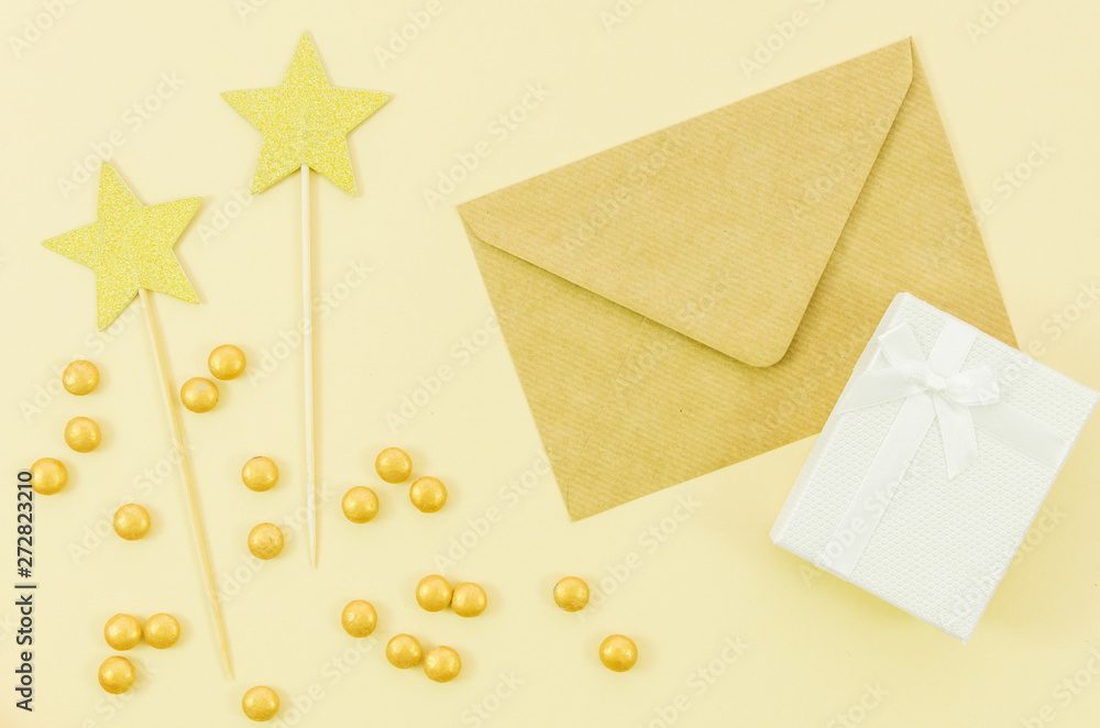 Birthday greeting card with confetti Birthday greeting card with confetti