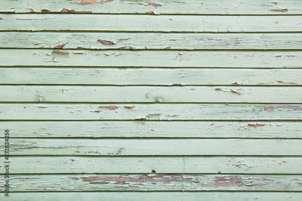 texture wooden background with old cracked blue paint