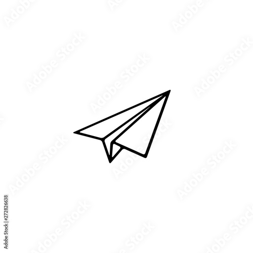 Paper plane icon. Vector. Isolated