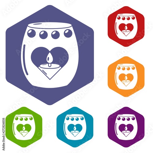 Candle passion icon. Simple illustration of candle passion vector icon for web