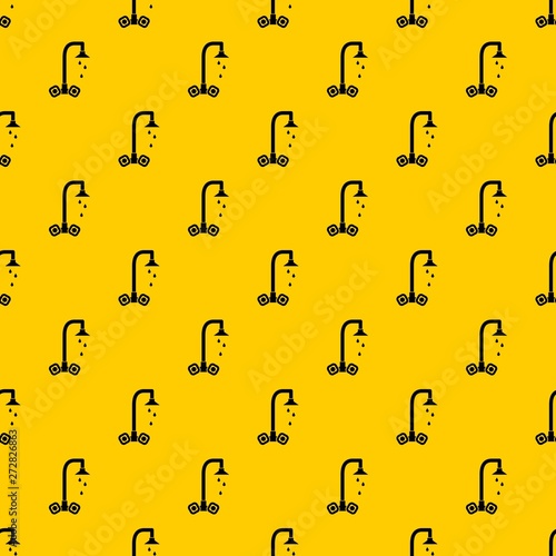 Dripping tap pattern seamless vector repeat geometric yellow for any design