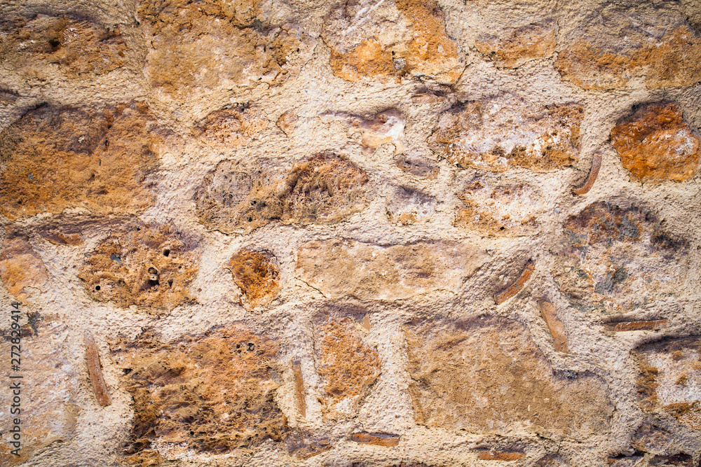 Obraz premium Background of antique stone wall in Turkey,Antalya