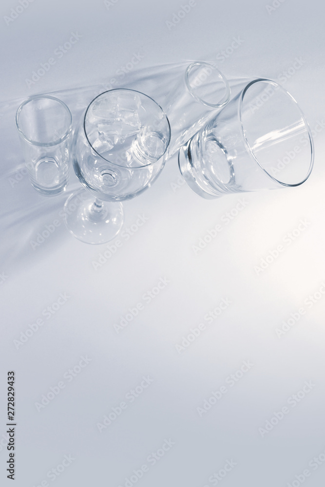glass with white space glass with white space