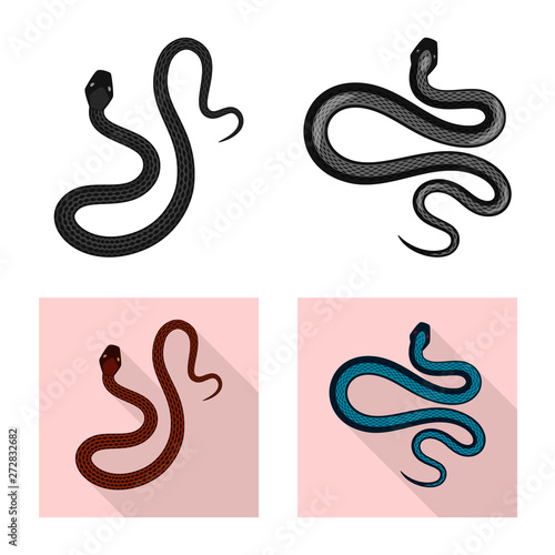 Isolated object of mammal and danger symbol. Collection of mammal and medicine stock vector illustration.