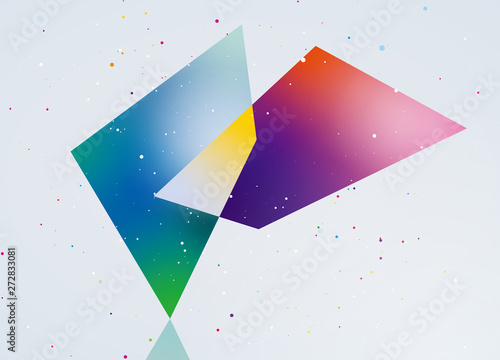 イラスト　グラデーション　図形