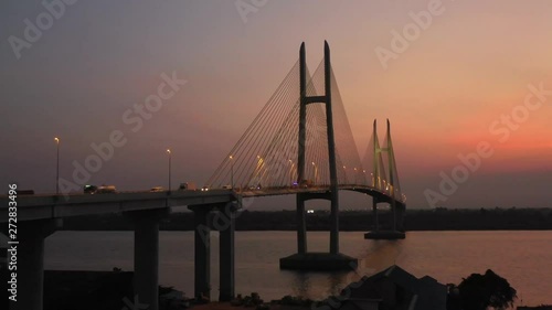 Neak Luong brigde at Cambodia , this is a longest brigde at Cambodia photo