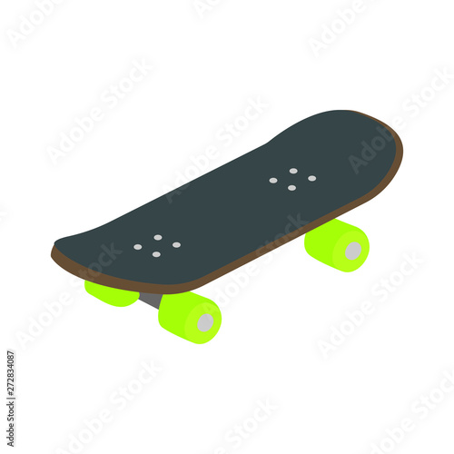 Emoji vector illustration of skateboard