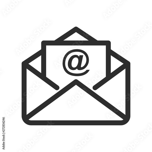 Email Icon. envelope icons in modern design style for web site and mobile app Vector Illustration. email logo design inspiration