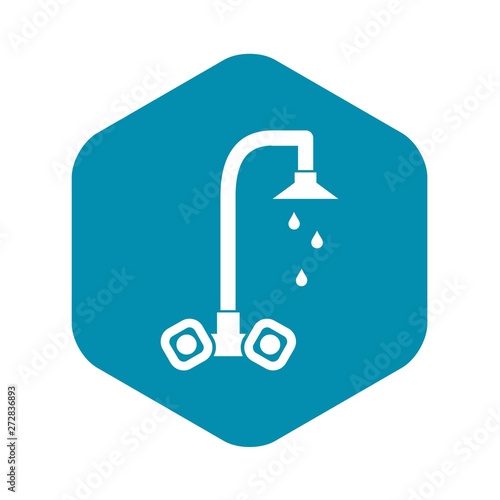 Dripping tap icon in simple style on a white background vector illustration