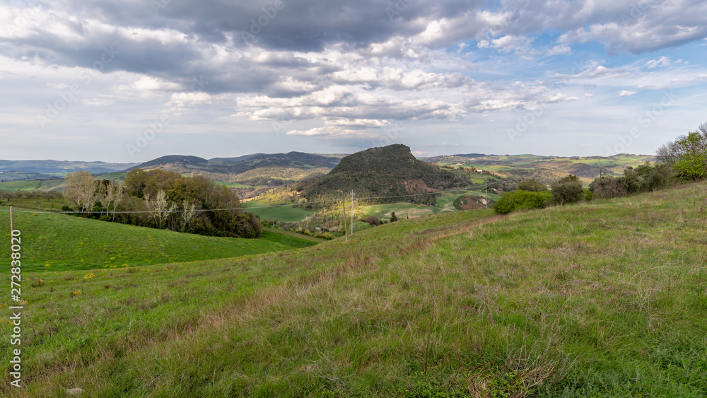 Landscape panorama of tuscany italy