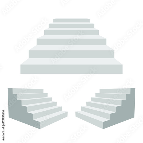 Stairs vector design illustration isolated on white background