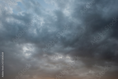 Background with a very cloudy and rainy sky
