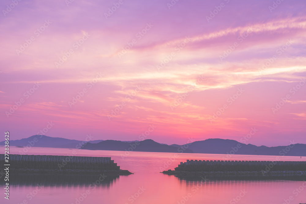 Fototapeta premium 香川県夕焼け