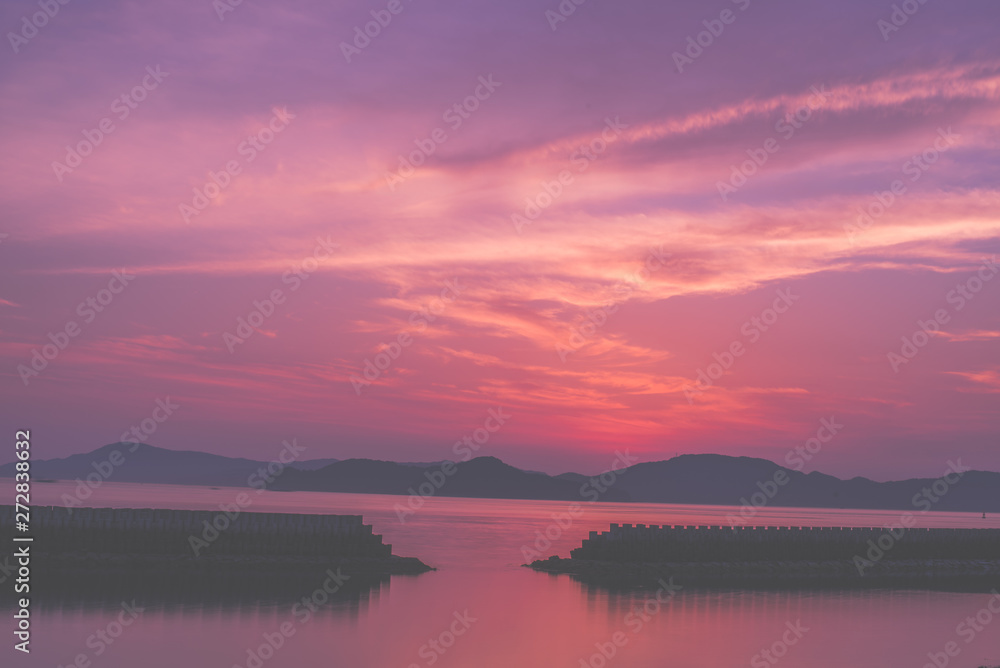 香川県夕焼け 香川県夕焼け