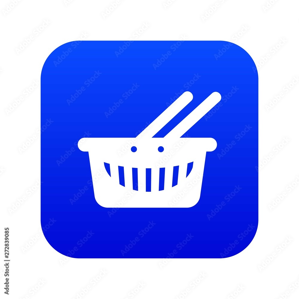 Cart shop icon blue vector isolated on white background Cart shop icon blue vector isolated on white background