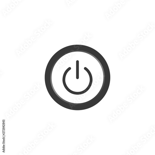 Power Button Icon. On/Off switch symbol in modern style for web site and mobile app Vector Illustration. Power Button logo design inspiration