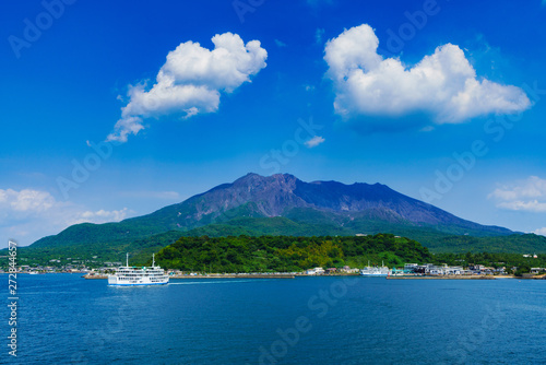 landscape of Sakurajima island in Kagoshima Japan  © show999
