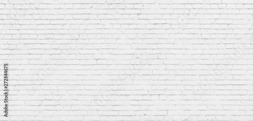 White brick wall modern Background.