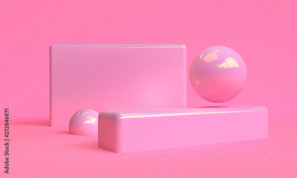 Scene with geometrical forms, minimal abstract background,3D render Scene with geometrical forms, minimal abstract background,3D render