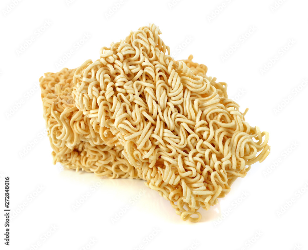 Instant noodles isolated on white background Instant noodles isolated on white background