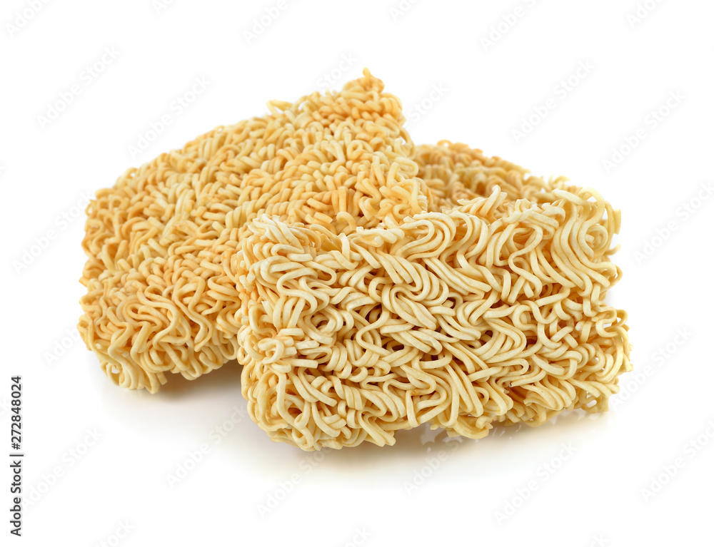 Instant noodles isolated on white background Instant noodles isolated on white background