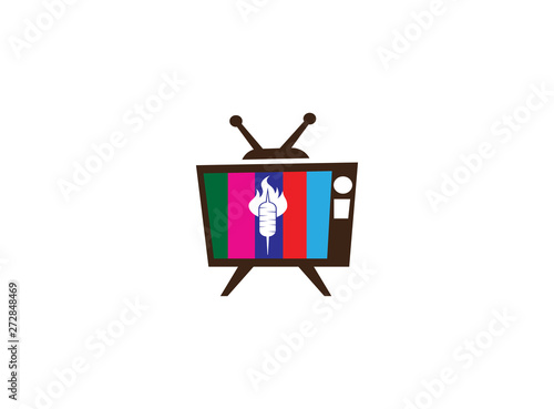Doner kebab, Turkish meat food, barbecue in fire Grill for logo design illustration, bbq in a cloud shape icon