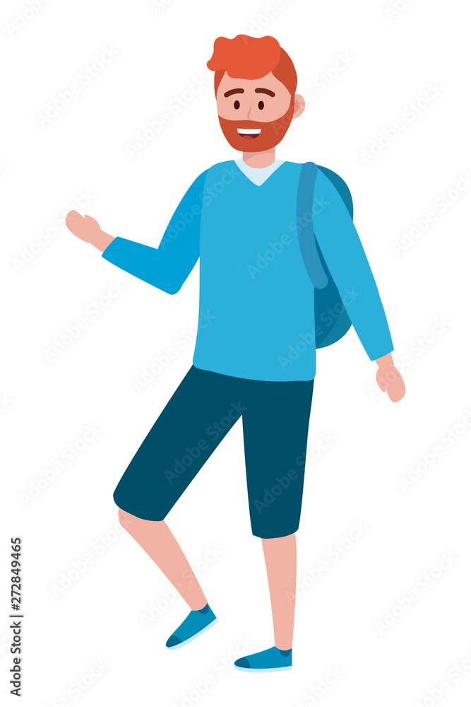Isolated man design vector illustration Isolated man design vector illustration