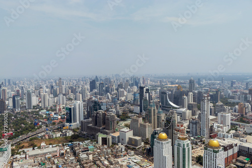 Bangkok city view from a height