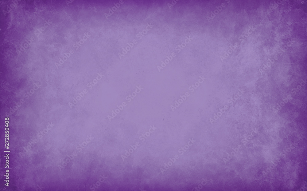 Purple background with soft marbled texture grunge on borders, old ...